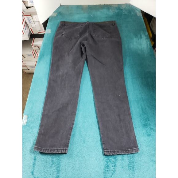 Apt 9 Jeans Size 10 Womens Black Pants Stretch Side Panel Ladies Mid Rise Skinny - Picture 9 of 11